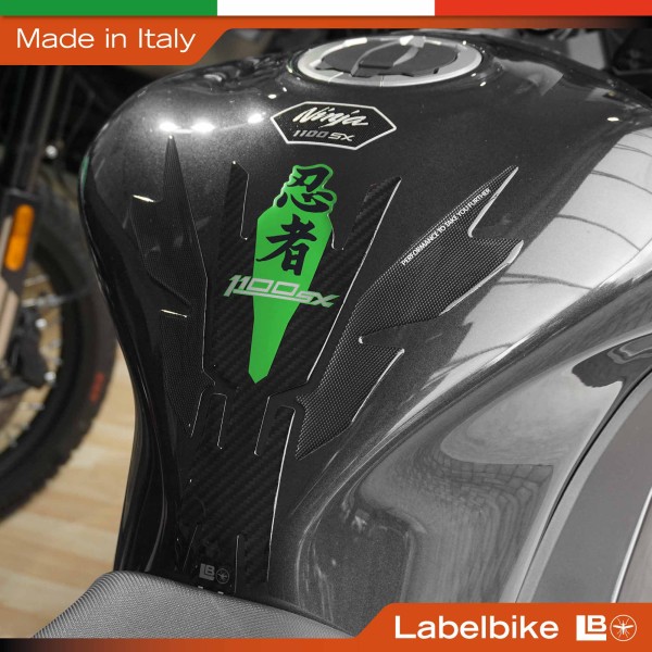 Paraserbatoio Adesivo 3D Protezione moto compatibile con Kawasaki Ninja 1100SX