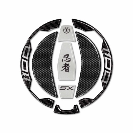 Motorbike Tank Cap Protection Sticker compatible with Kawasaki Ninja 1100SX