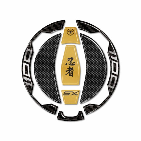 Adesivo Protezione Tappo Serbatoio moto compatibile con Kawasaki Ninja 1100SX