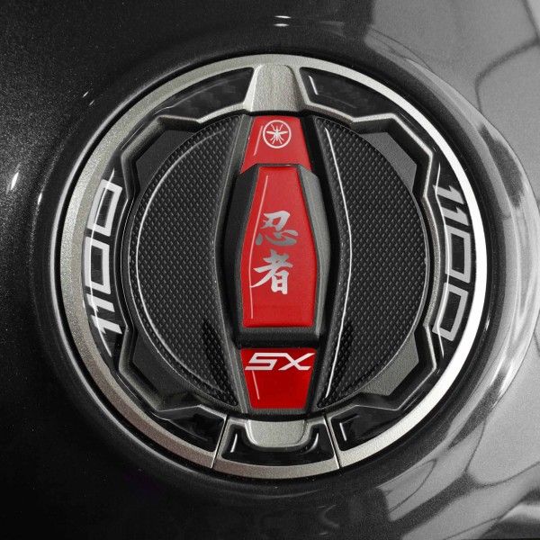 Autocollant de protection de bouchon de réservoir de moto compatible avec Kawasaki Ninja 1100SX