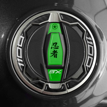 Motorrad Tankdeckel Schutzaufkleber kompatibel mit Kawasaki Ninja 1100SX
