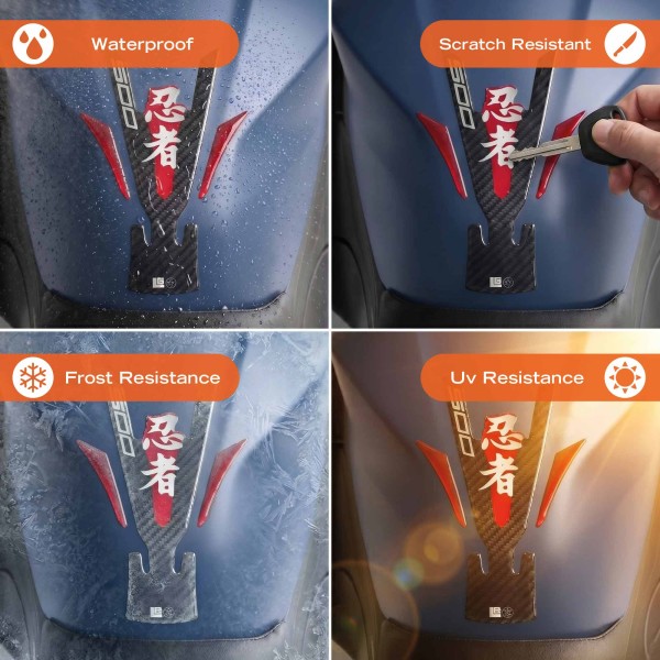 Paraserbatoio Adesivo Protezione moto compatibile con Kawasaki Ninja 500 2024-26