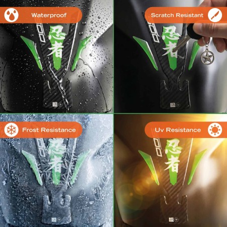 Paraserbatoio Adesivo Protezione moto compatibile con Kawasaki Ninja 500 2024-26