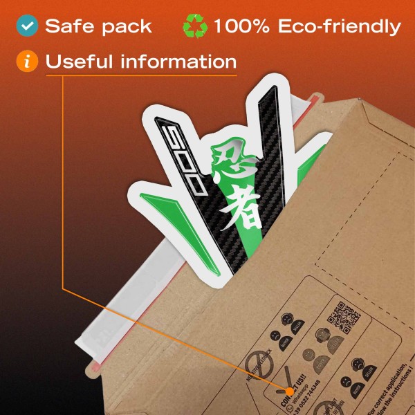 Paraserbatoio Adesivo Protezione moto compatibile con Kawasaki Ninja 500 2024-26