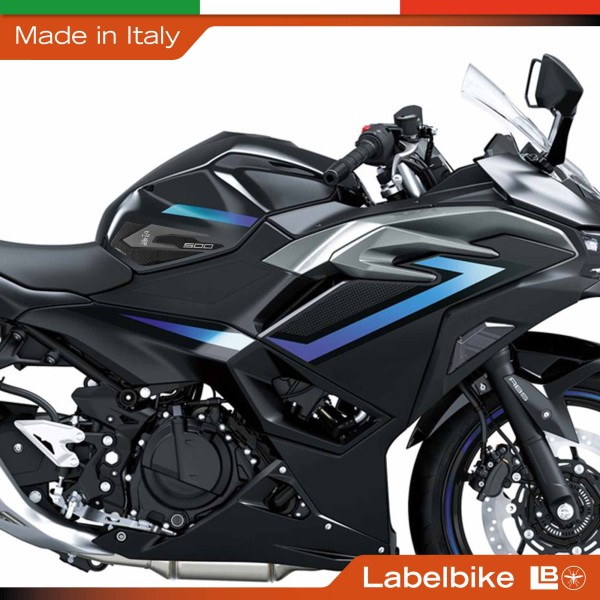 Protezioni Laterali Serbatoio Adesivi compatibili con Kawasaki Ninja 500 2024-26