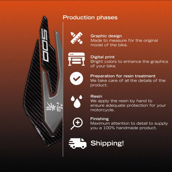 Tank Side Protectors Stickers compatible with Kawasaki Ninja 500 2024-26
