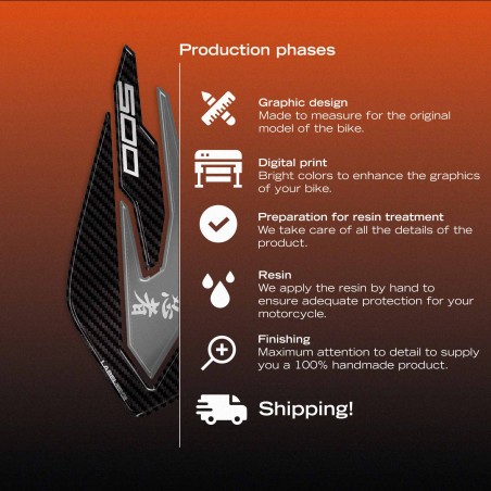 Tank Side Protectors Stickers compatible with Kawasaki Ninja 500 2024-26