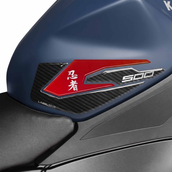Protezioni Laterali Serbatoio Adesivi compatibili con Kawasaki Ninja 500 2024-26