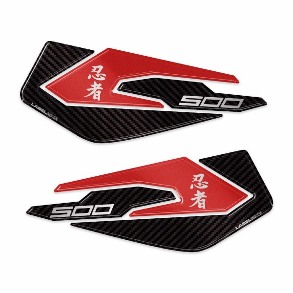 Stickers de protection de réservoir compatibles avec Kawasaki Ninja 500 2024-26