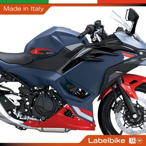 Tank-Seitenschutzaufkleber passend für Kawasaki Ninja 500 2024-26