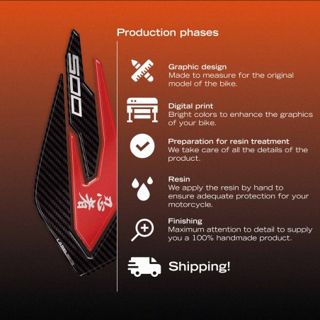 Stickers de protection de réservoir compatibles avec Kawasaki Ninja 500 2024-26