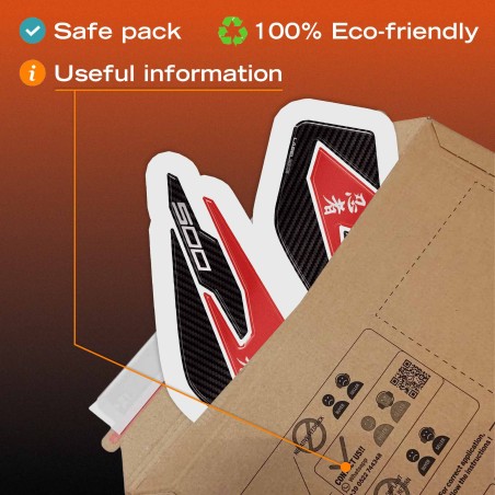 Tank Side Protectors Stickers compatible with Kawasaki Ninja 500 2024-26