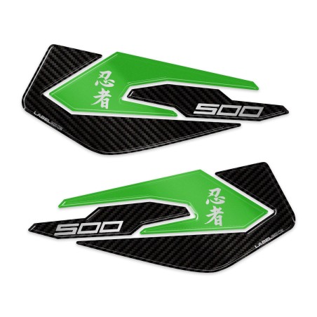 Protezioni Laterali Serbatoio Adesivi compatibili con Kawasaki Ninja 500 2024-26
