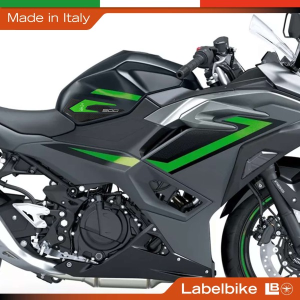 Protezioni Laterali Serbatoio Adesivi compatibili con Kawasaki Ninja 500 2024-26