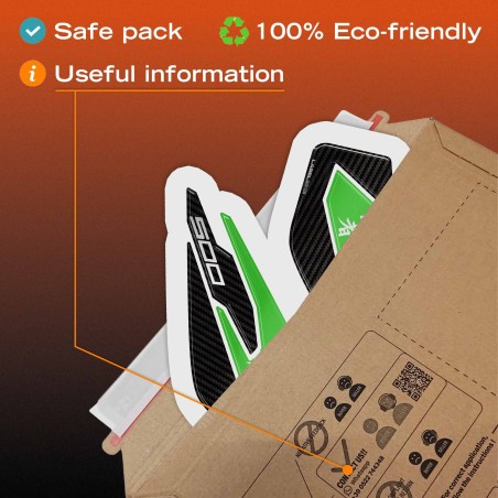 Tank Side Protectors Stickers compatible with Kawasaki Ninja 500 2024-26