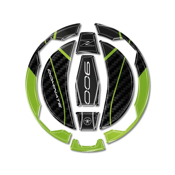 Sticker 3D Tank cap protección moto compatible con Kawasaki Z900 2025-26