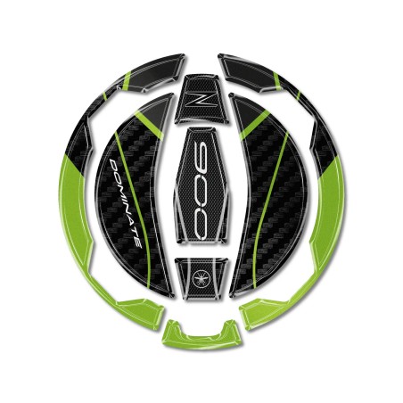 Sticker 3D Tank cap protección moto compatible con Kawasaki Z900 2025-26