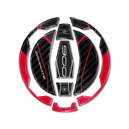Sticker 3D Tank cap protection motorbike compatible with Kawasaki Z900 2025-26