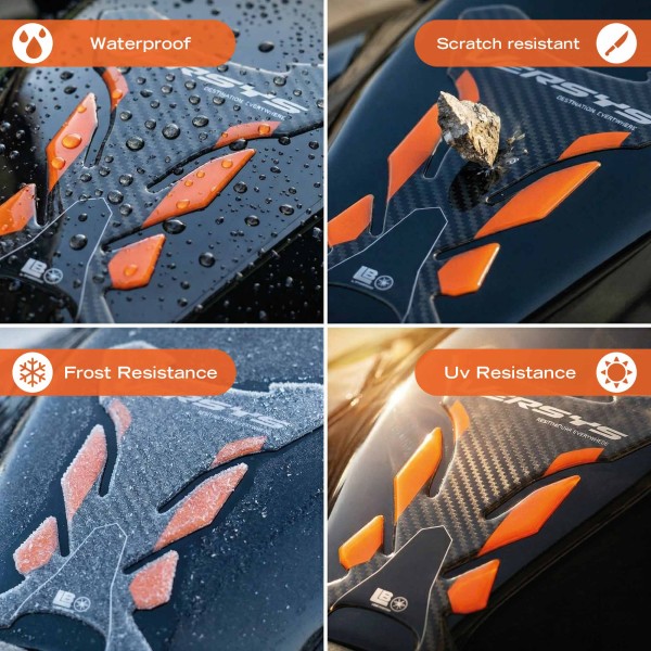 Adesivo 3D Paraserbatoio moto compatibile con Kawasaki Versys 650 2021-2026
