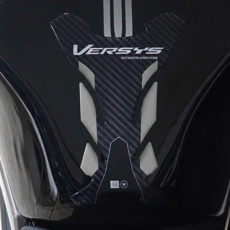 Adesivo 3D Paraserbatoio moto compatibile con Kawasaki Versys 650 2021-2026