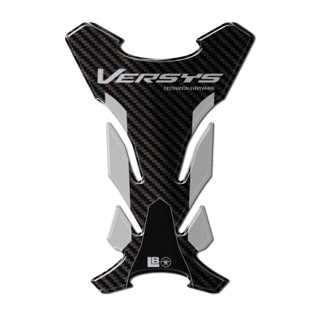 Adesivo 3D Paraserbatoio moto compatibile con Kawasaki Versys 650 2021-2026