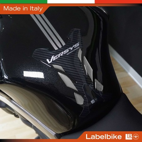Adesivo 3D Paraserbatoio moto compatibile con Kawasaki Versys 650 2021-2026