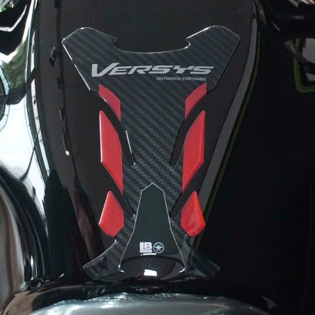 Adesivo 3D Paraserbatoio moto compatibile con Kawasaki Versys 650 2021-2026