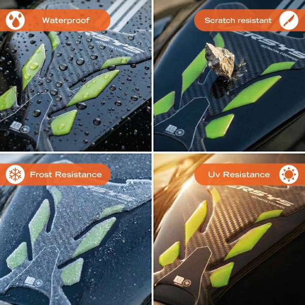 Adesivo 3D Paraserbatoio moto compatibile con Kawasaki Versys 650 2021-2026