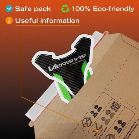 Adesivo 3D Paraserbatoio moto compatibile con Kawasaki Versys 650 2021-2026