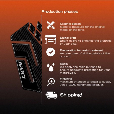 Adesivi 3D Laterali Serbatoio moto compatibili con Kawasaki Versys 650 2021-2026