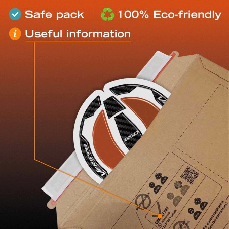 Adesivo 3D Tappo Serbatoio moto compatibile con Kawasaki Versys 650 2021-2026