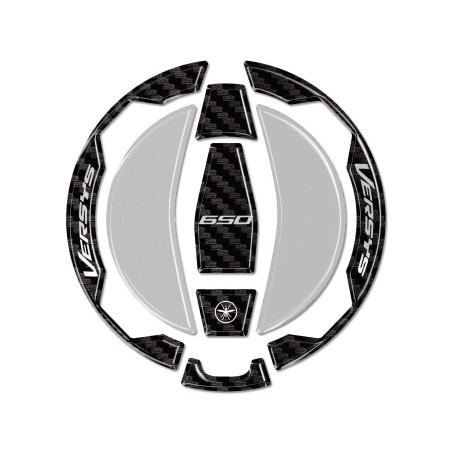 Adesivo 3D Tappo Serbatoio moto compatibile con Kawasaki Versys 650 2021-2026