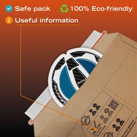 Adesivo 3D Tappo Serbatoio moto compatibile con Kawasaki Versys 650 2021-2026