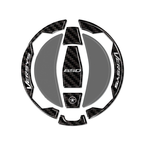 Adesivo 3D Tappo Serbatoio moto compatibile con Kawasaki Versys 650 2021-2026