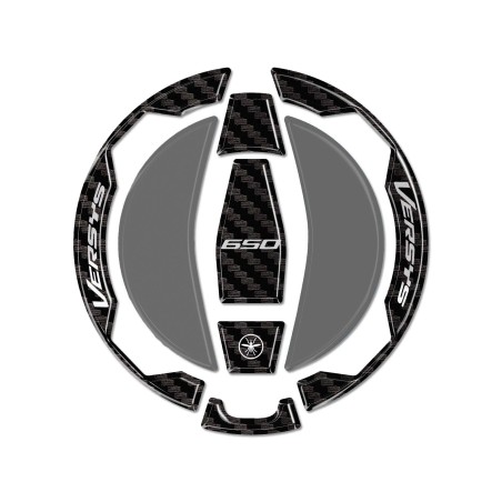 Adesivo 3D Tappo Serbatoio moto compatibile con Kawasaki Versys 650 2021-2026