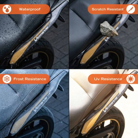 Protezioni Maniglie Adesivi 3D compatibili con Kawasaki Versys 1100 2025-2026