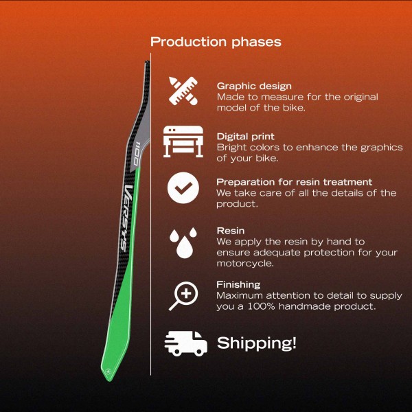Protezioni Maniglie Adesivi 3D compatibili con Kawasaki Versys 1100 2025-2026