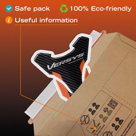 Adesivo 3D Paraserbatoio moto compatibile con Kawasaki Versys 1100 2025-2026