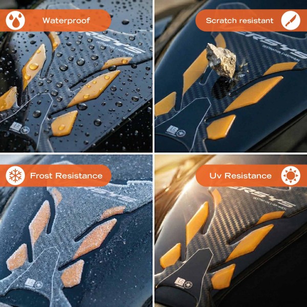 Adesivo 3D Paraserbatoio moto compatibile con Kawasaki Versys 1100 2025-2026