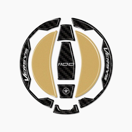 Adesivo 3D Tappo Serbatoio moto compatibile con Kawasaki Versys 1100 2025-2026