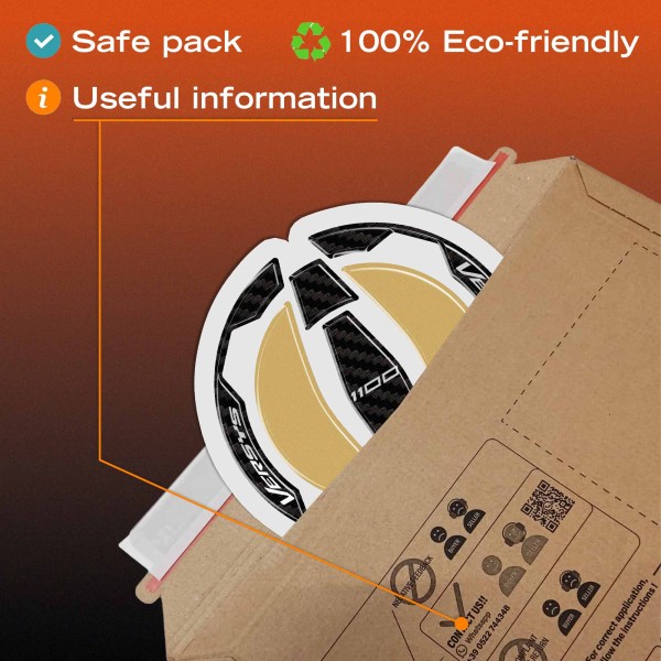 Adesivo 3D Tappo Serbatoio moto compatibile con Kawasaki Versys 1100 2025-2026