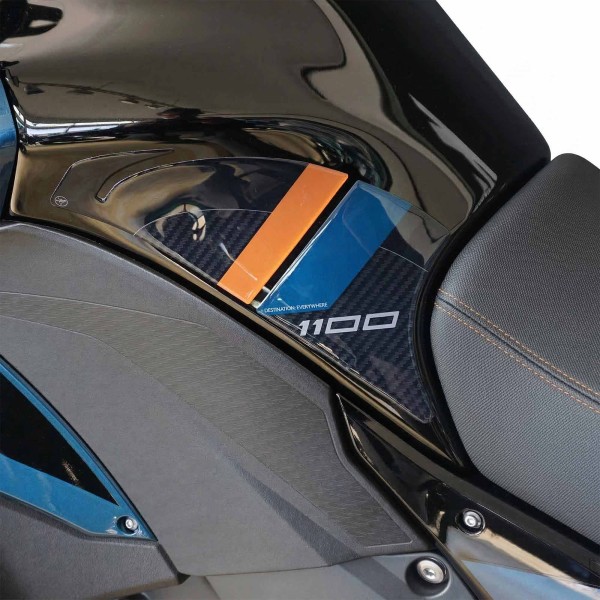 Adesivi 3D Laterali Serbatoio moto compatibili con Kawasaki Versys 1100 2025-26