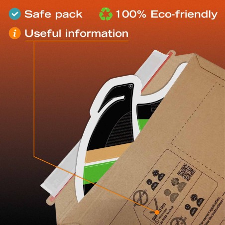 Adesivi 3D Laterali Serbatoio moto compatibili con Kawasaki Versys 1100 2025-26