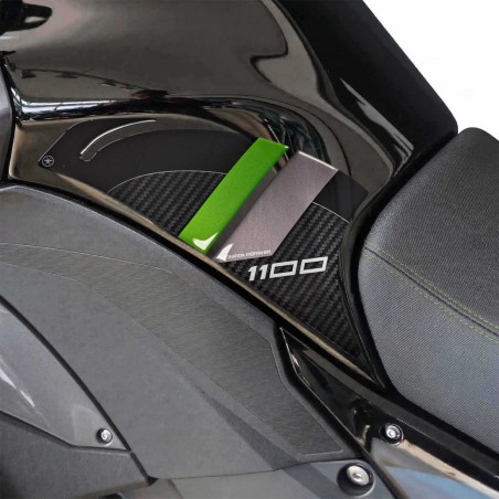 Adesivi 3D Laterali Serbatoio moto compatibili con Kawasaki Versys 1100 2025-26