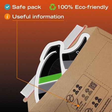 Adesivi 3D Laterali Serbatoio moto compatibili con Kawasaki Versys 1100 2025-26