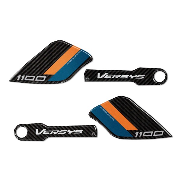 Adesivi 3D Protezioni Paramani moto compatibili con Kawasaki Versys 1100 2025-26