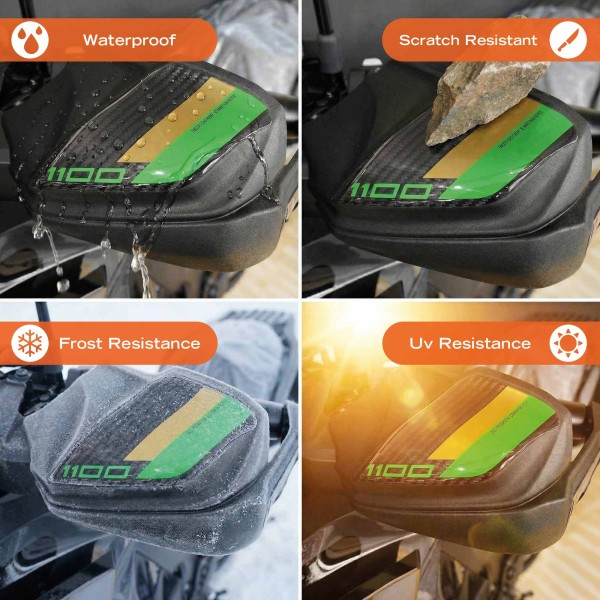 Adesivi 3D Protezioni Paramani moto compatibili con Kawasaki Versys 1100 2025-26