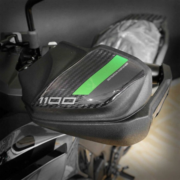 Adesivi 3D Protezioni Paramani moto compatibili con Kawasaki Versys 1100 2025-26