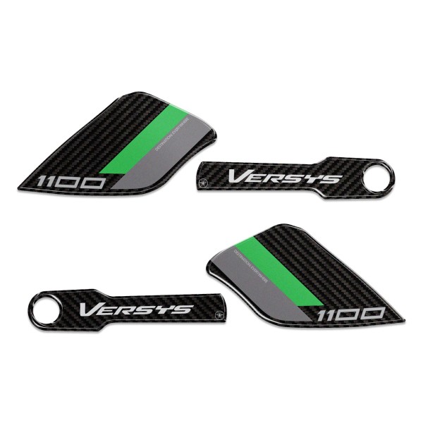 Adesivi 3D Protezioni Paramani moto compatibili con Kawasaki Versys 1100 2025-26