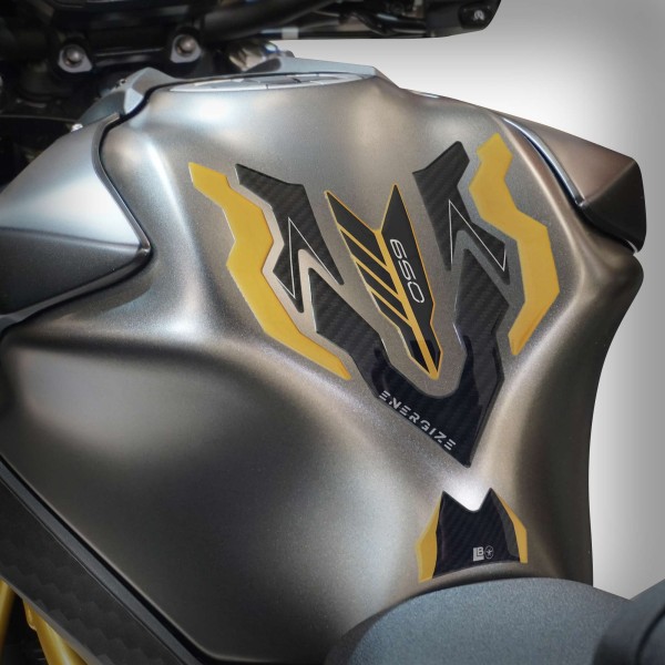 Adesivo 3D Protezione Paraserbatoio moto compatibile con Kawasaki Z650 2024-2026